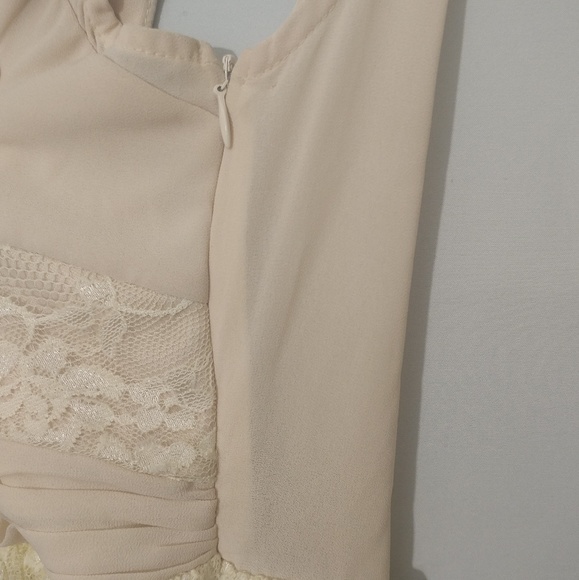 Cream Alythea Size Small Sleeveless Dress - Picture 5 of 6